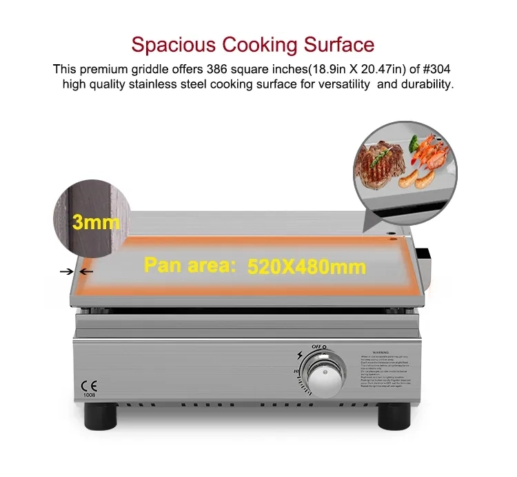 Counter Top Gas Grill Machine Outdoor Gas Griddle for Sale Near Me