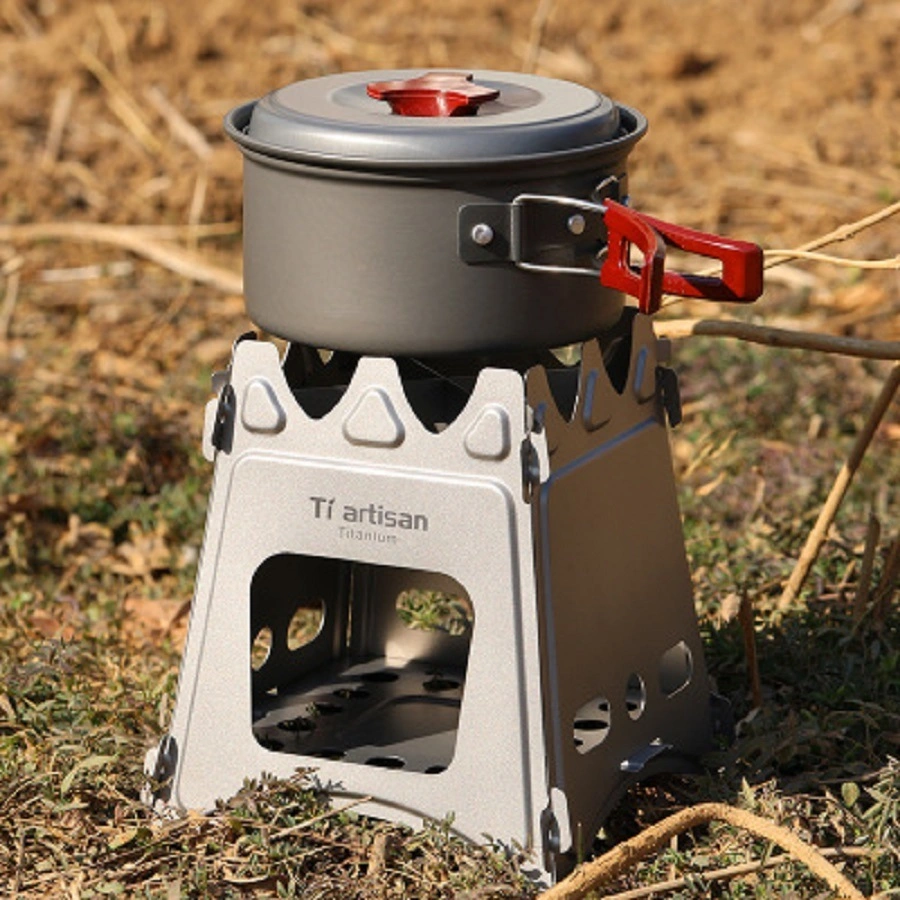 Camping Stove Wood Burning Stove Lightweight, Compact, Durable for Outdoor Backpacking Hiking Traveling Picnic BBQ Wbb13768